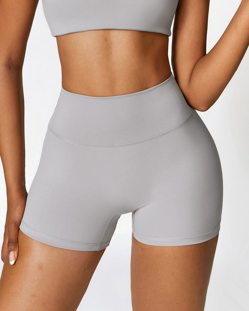 Women High Waist Hip Lift Running Sports Shorts S-XL