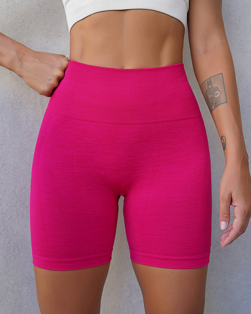 Women High Waist Hips Lift Sports Shorts S-XL