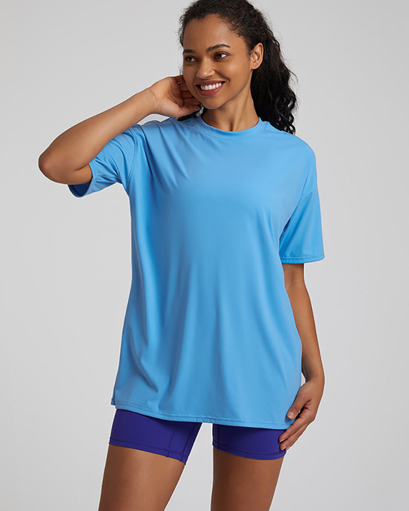 Presale(5-15days waiting) Wholesale Women Short Sleeve Crew Neck Running Workout Top S-XL