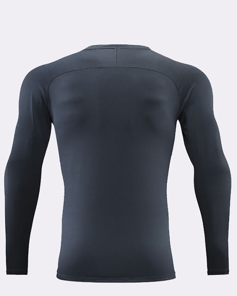 Sports Long Sleeve Crew Neck Men&