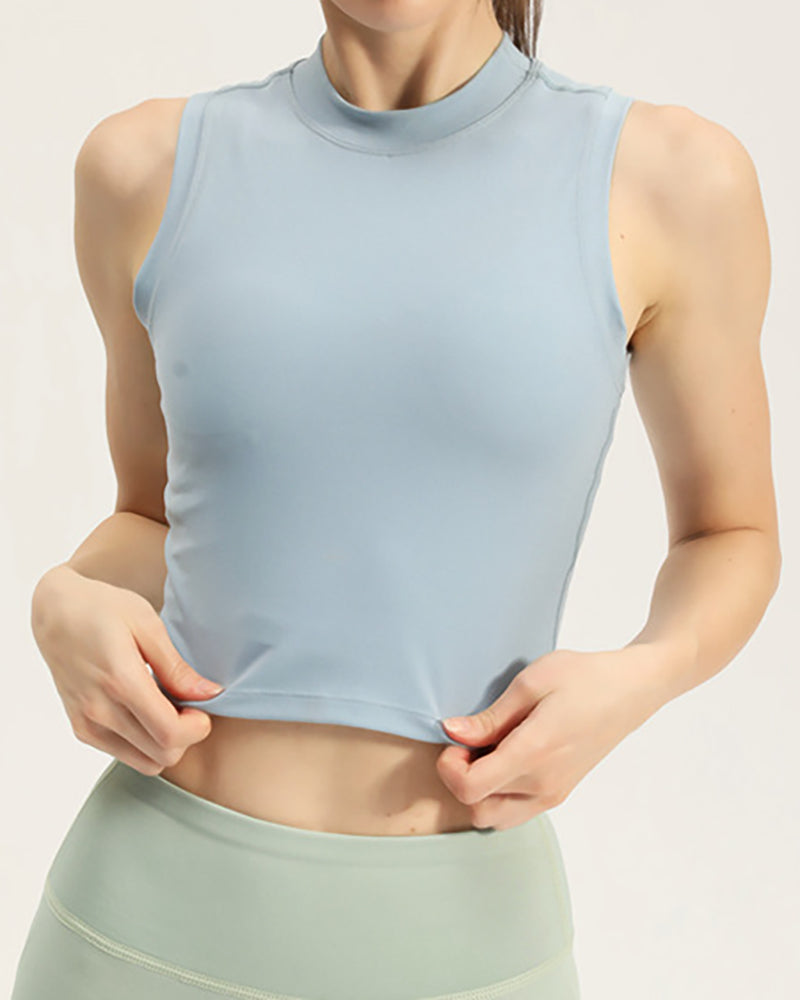 Yoga Wear Sleeveless T-Shirt Women&