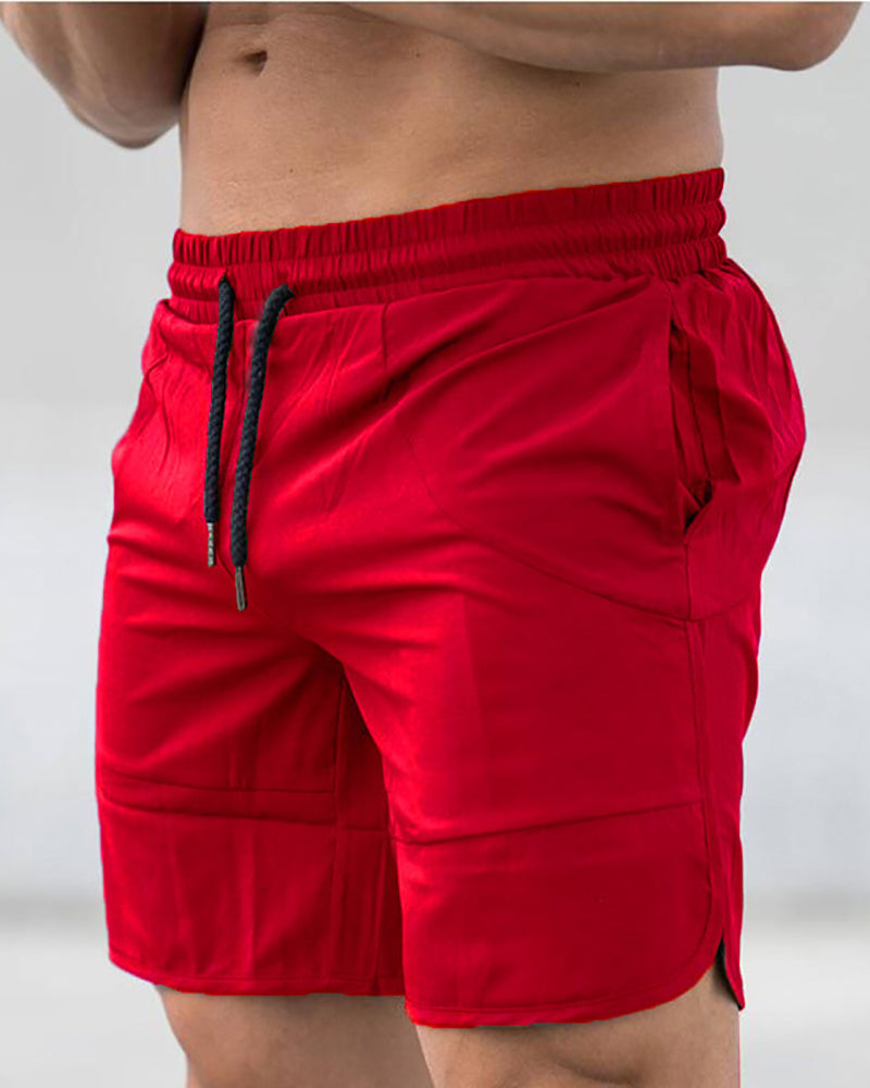 Plain New Summer Shorts Casual Sports Running Men&