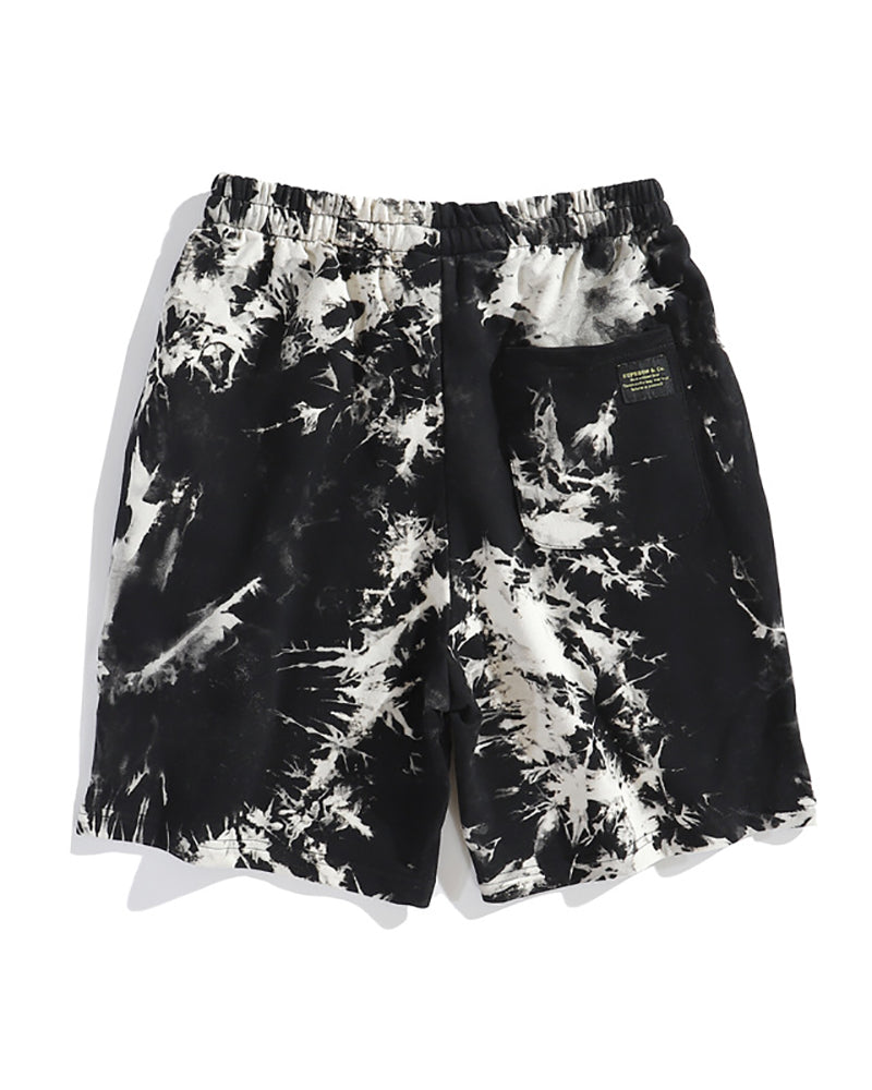 Men Tie Dye Sporty Short Pants M-2XL