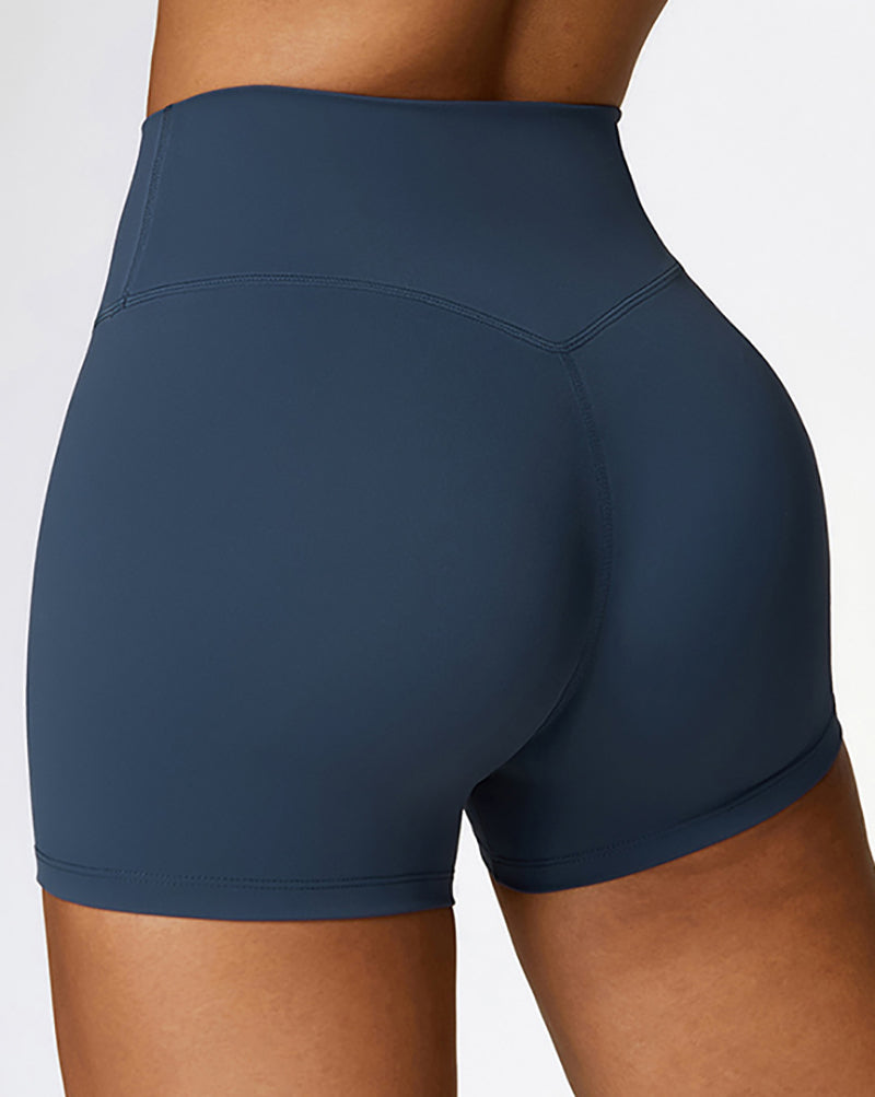 Women High Waist Hip Lift Running Sports Shorts S-XL