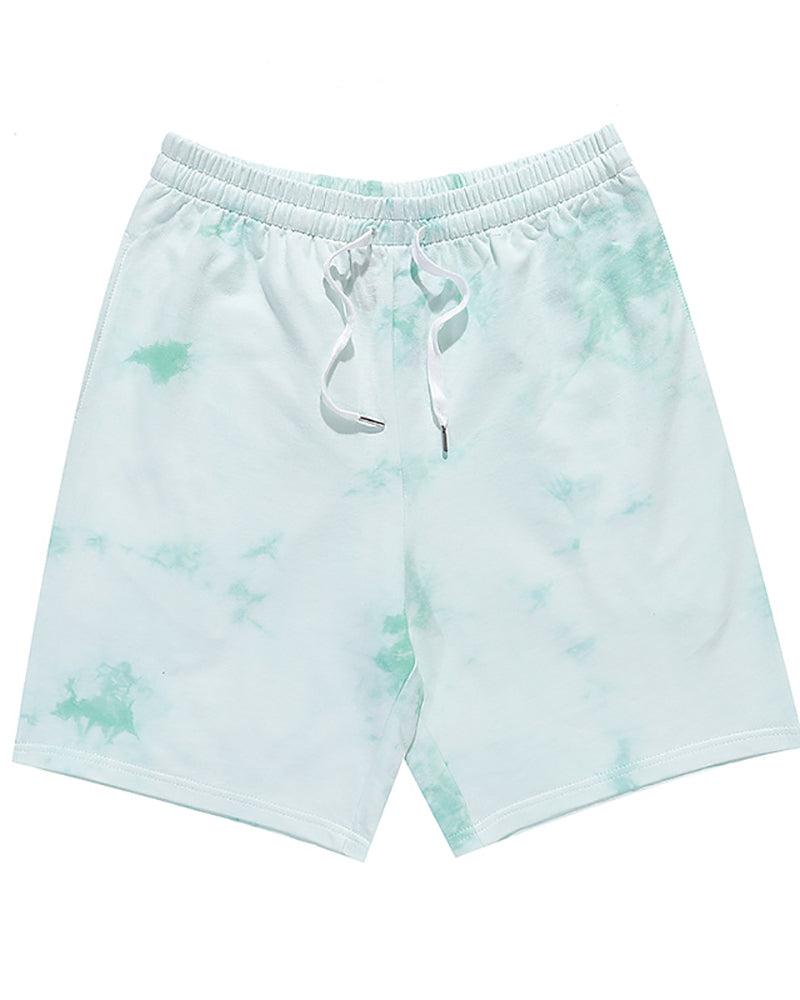 Men Tie Dye Sporty Short Pants M-2XL