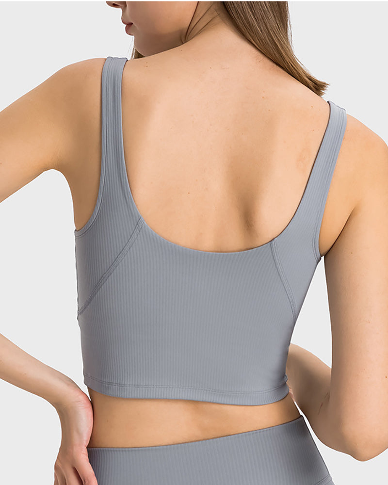 Women V-neck Sleeveless Protect New Sports Vest (with Bra) 4-12