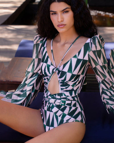 2020Full-Length Print Bikini Swimsuit 