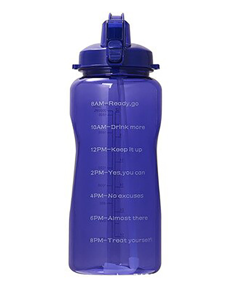 Water Bottle 128OZ 64OZ 3.8L 2L with Unique Timeline Measurements Goal BPA Free Sports Portable Gym Jug Water Bottle with Straw