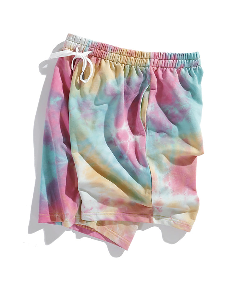 Men Tie Dye Sporty Short Pants M-2XL