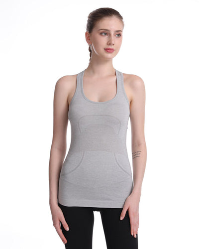 Seamless Yoga Shirts Sports Quick-drying Fitness Suit Top Women Gym Workout Running Training Vest Dry Fit Push-up Tank