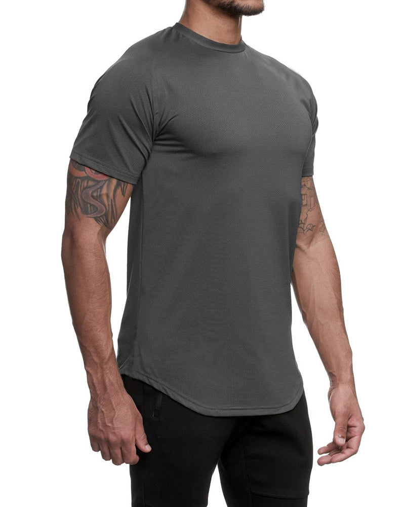 Hot Sale Short Sleeve Camo Printed Sports Running T-shirt White Grey Army Green Black M-3XL