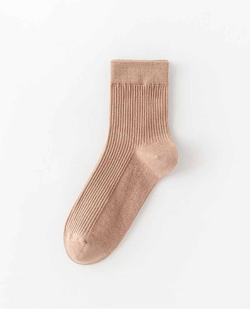 Solid Color Breathable Sports Socks