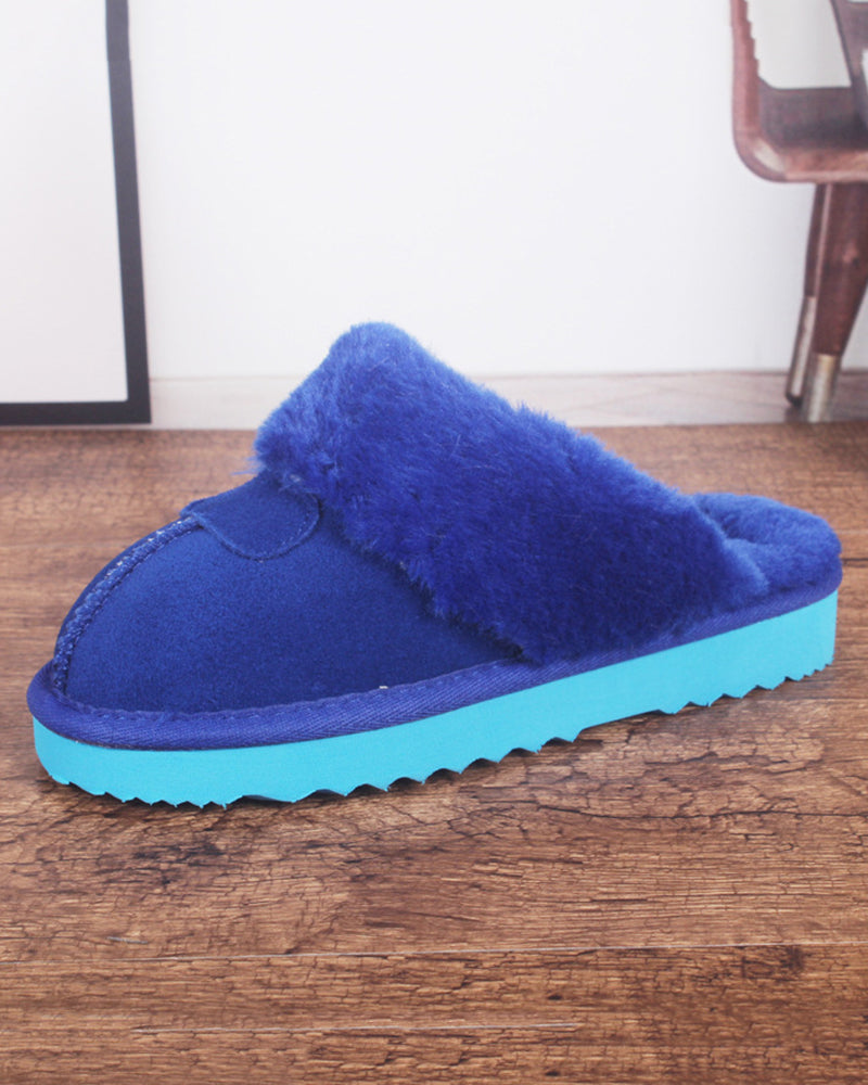 Factory Wholesale Bedroom Slippers Ladies Fur Slides