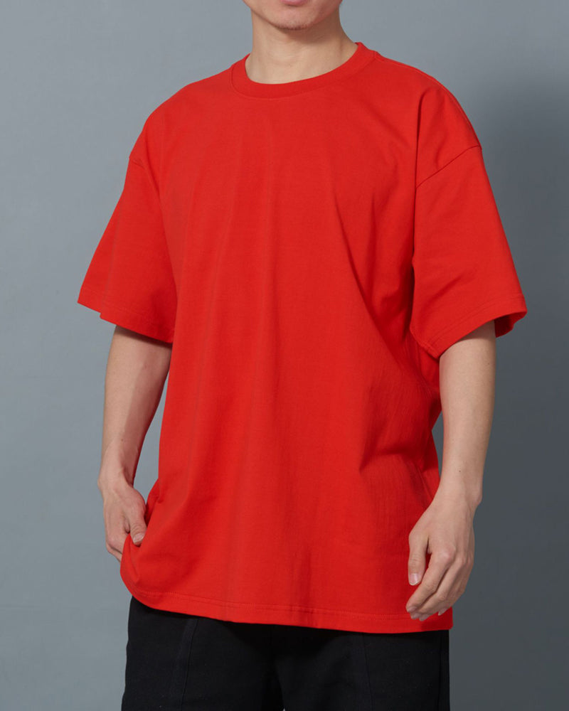 230g Fabric Drop-shoulder T-shirt Hip-hop Trendy Brand Five-quarter Sleeves Oversize Loose Hip-hop T-shirt for Men and Women