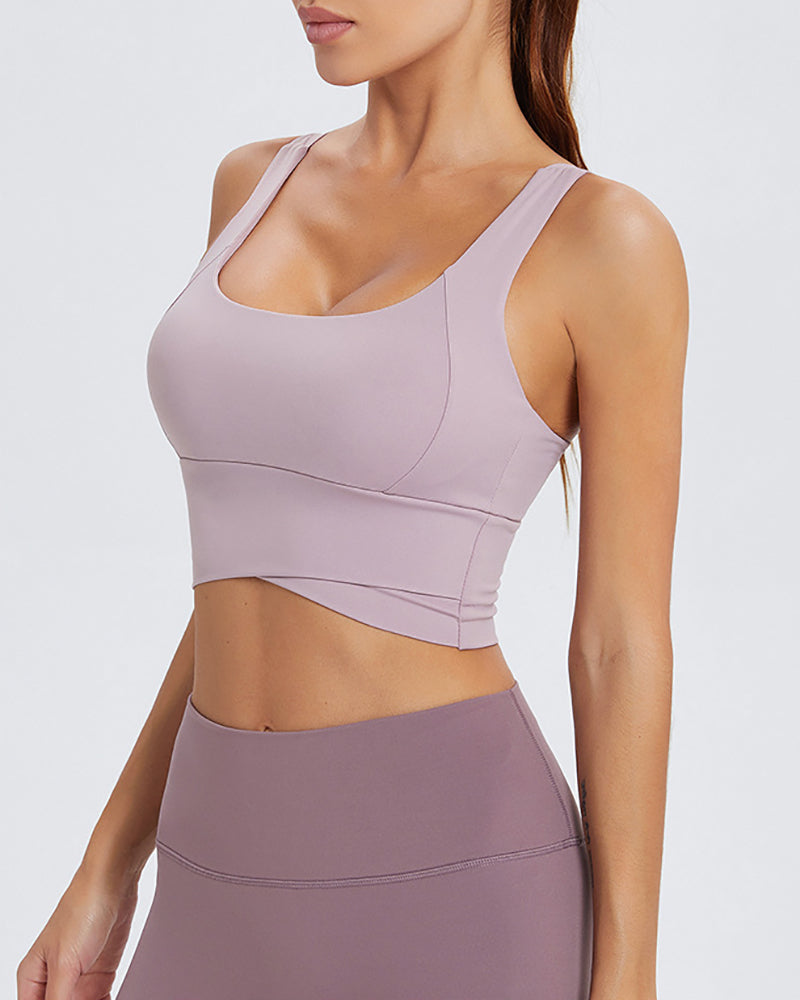 Sling Yoga Sports Underwear Shockproof Sports Bra S-L