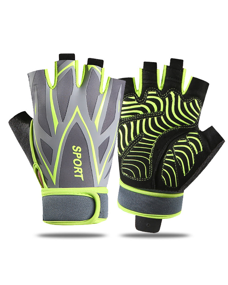 Fitness Half-Finger Equipment Cycling Bike Wide Range Non-Slip Silicone Palm Gloves