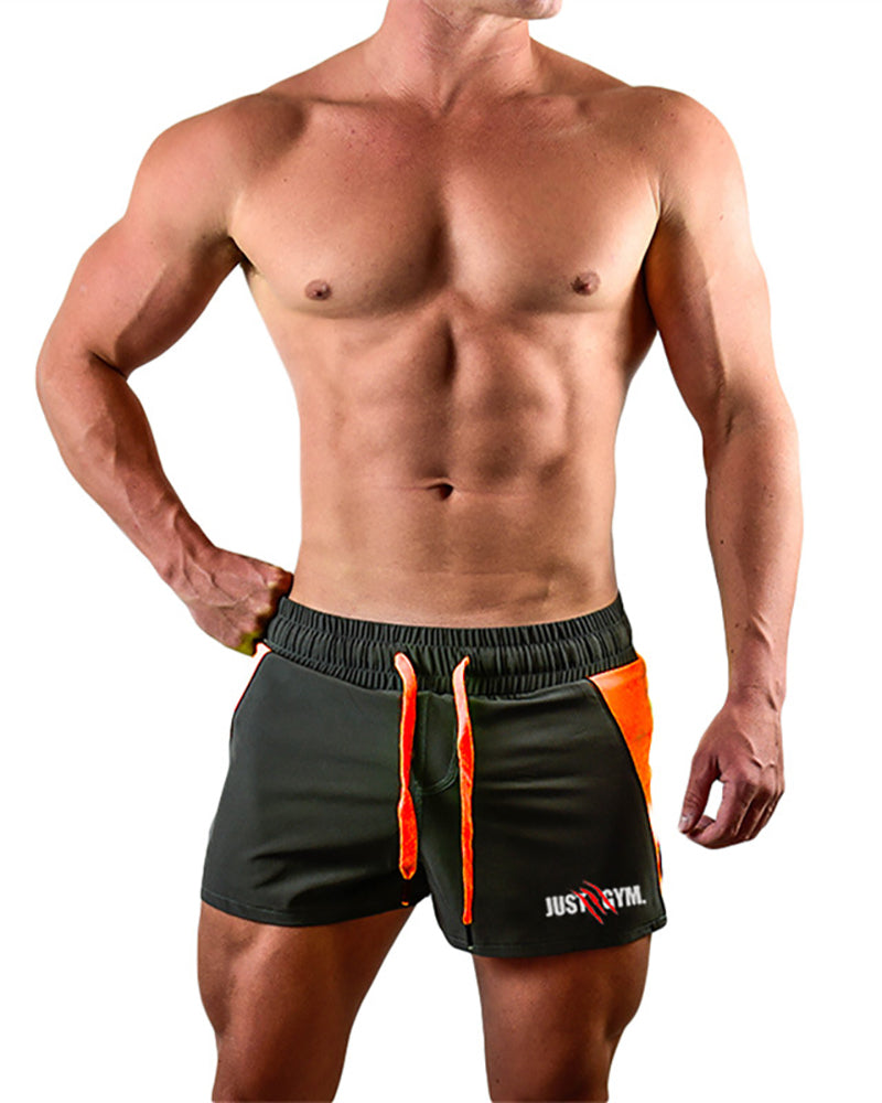 Beach Wear Fitness Mens Hot Summer Just GYM Outdoor Running Quick Dry Shorts Red Green Black Blue M-2XL