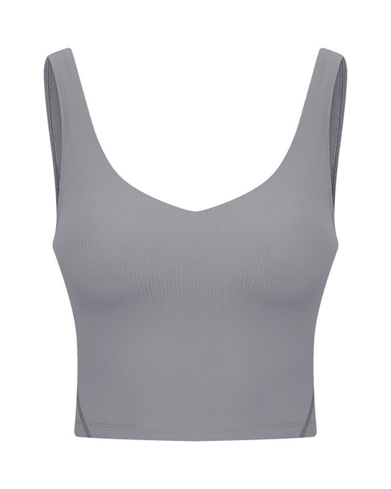 Women V-neck Sleeveless Protect New Sports Vest (with Bra) 4-12