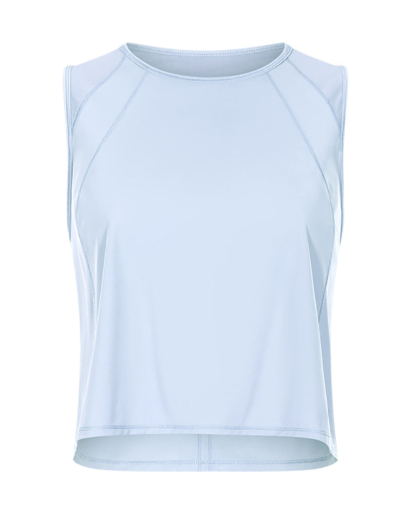 Women Hollow Out Back Qucik Dry Causal Sports Vest 4-12