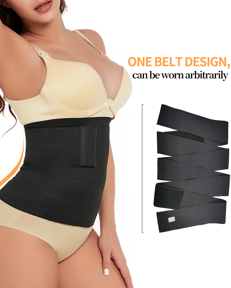 Pull On Women Tummy Wrap Waist Trimmer Belt Slimming Body Shaper