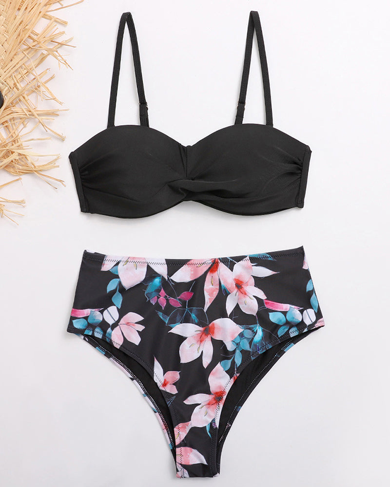 New Sexy Print Two-piece Swimsuit Size S-XL