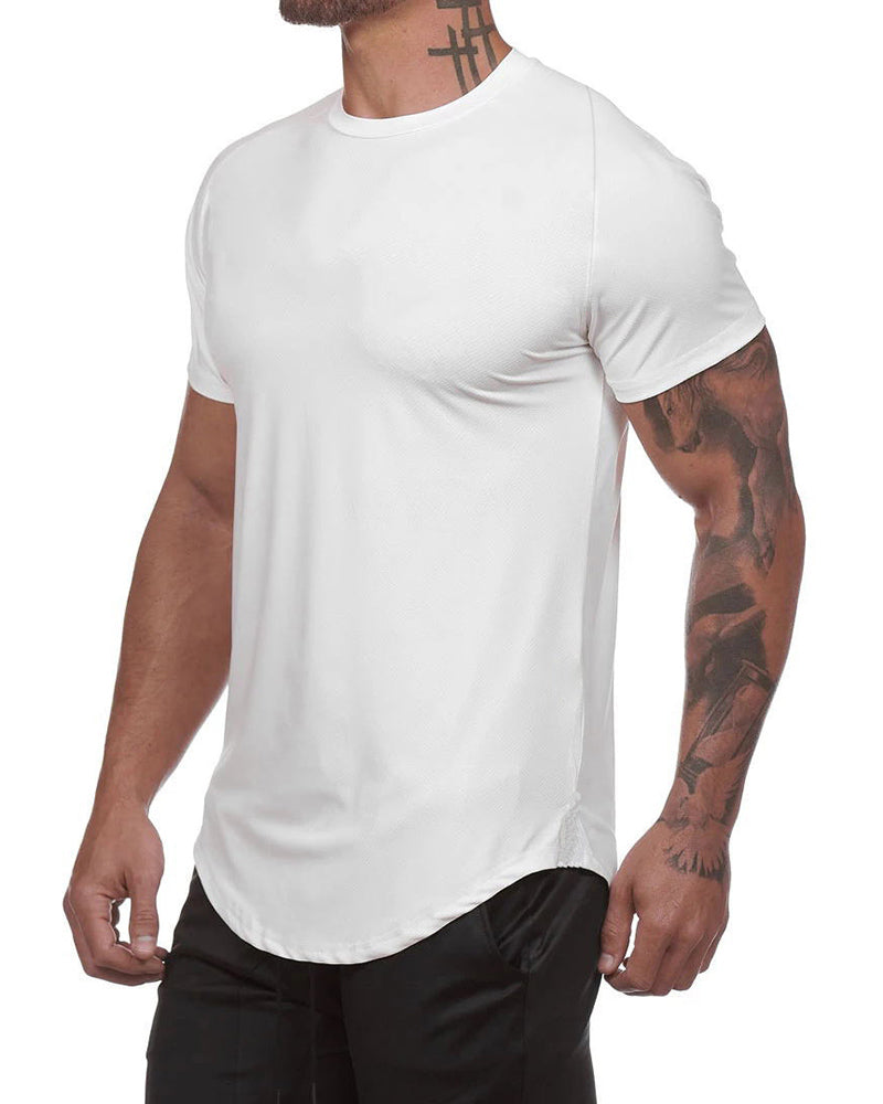 Hot Sale Short Sleeve Camo Printed Sports Running T-shirt White Grey Army Green Black M-3XL