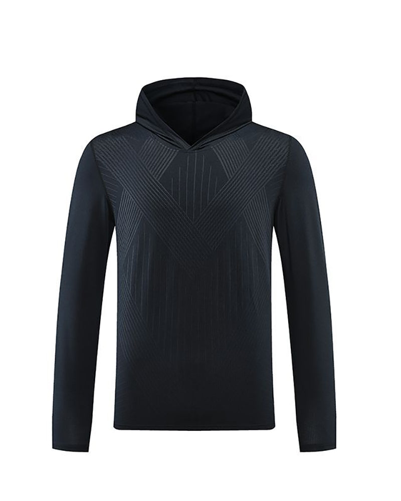 Quick Dry Breathable Hoodies Outdoor Fitness Men&