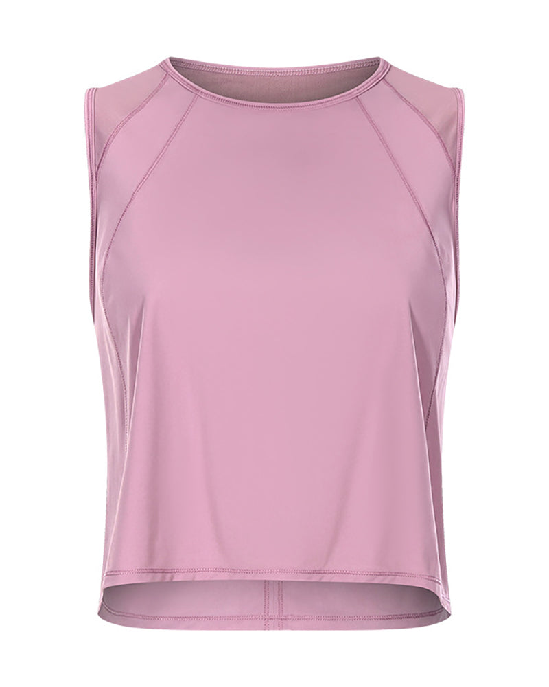 Women Hollow Out Back Qucik Dry Causal Sports Vest 4-12