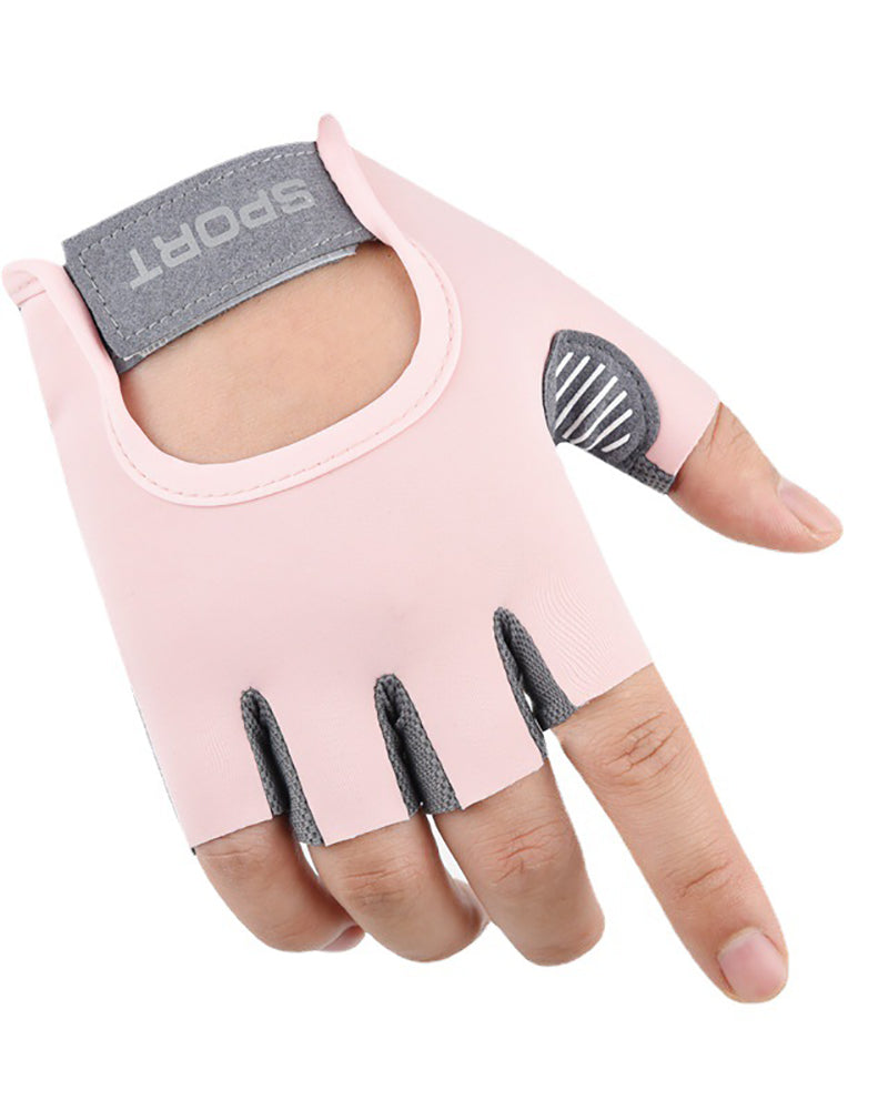 New Half Finger Gloves Liquid Silicone Anti-Slip And Anti-Wear Outdoor Fitness Gloves