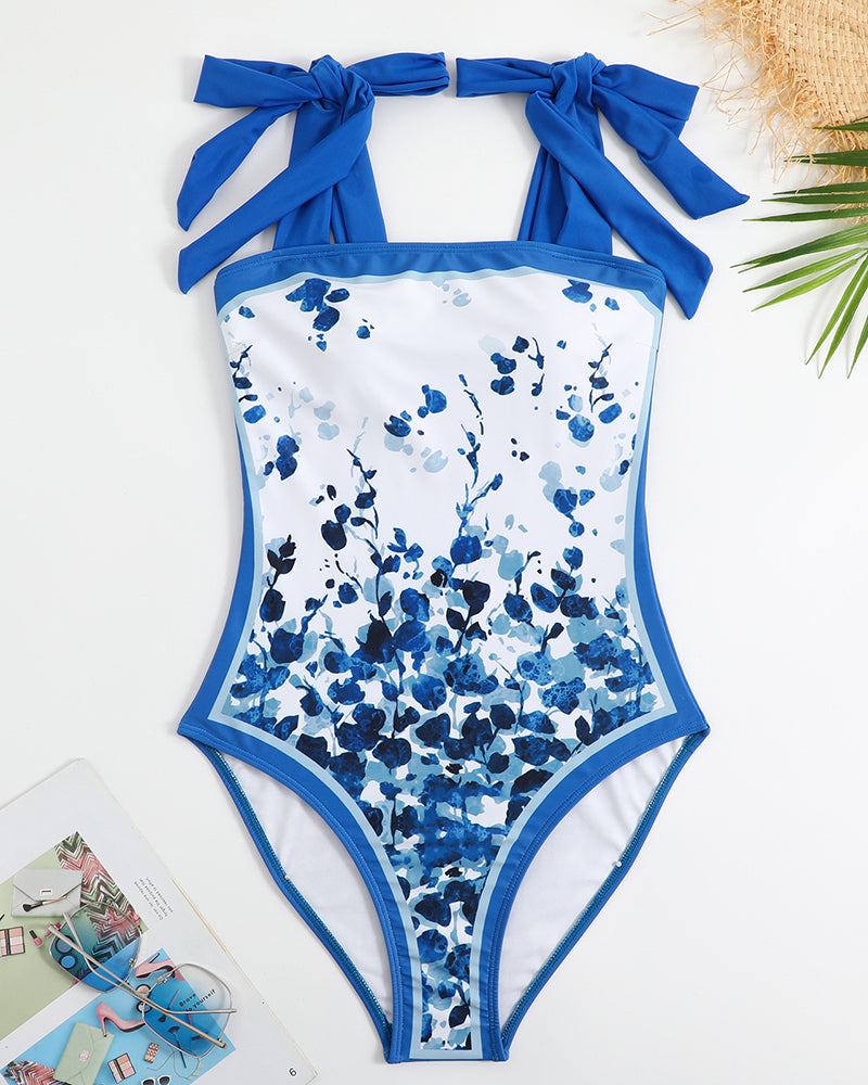 Women Retro Hot Spring Swimsuit Bathing Suit