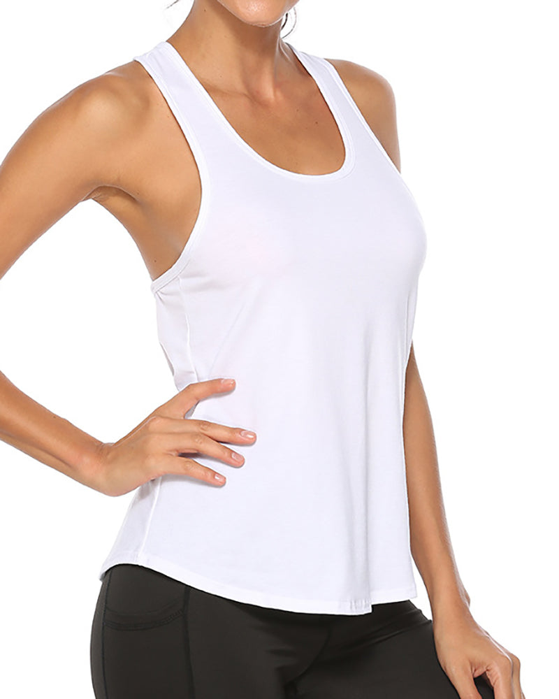 Workout Women Yoga Vest Crop Tank Top Running Sport Vest S-XL