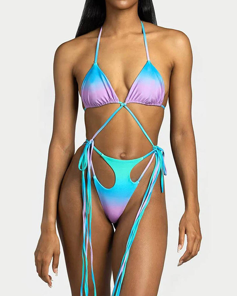 Sexy Brazilan Hot Bikini Set Printed Bikini