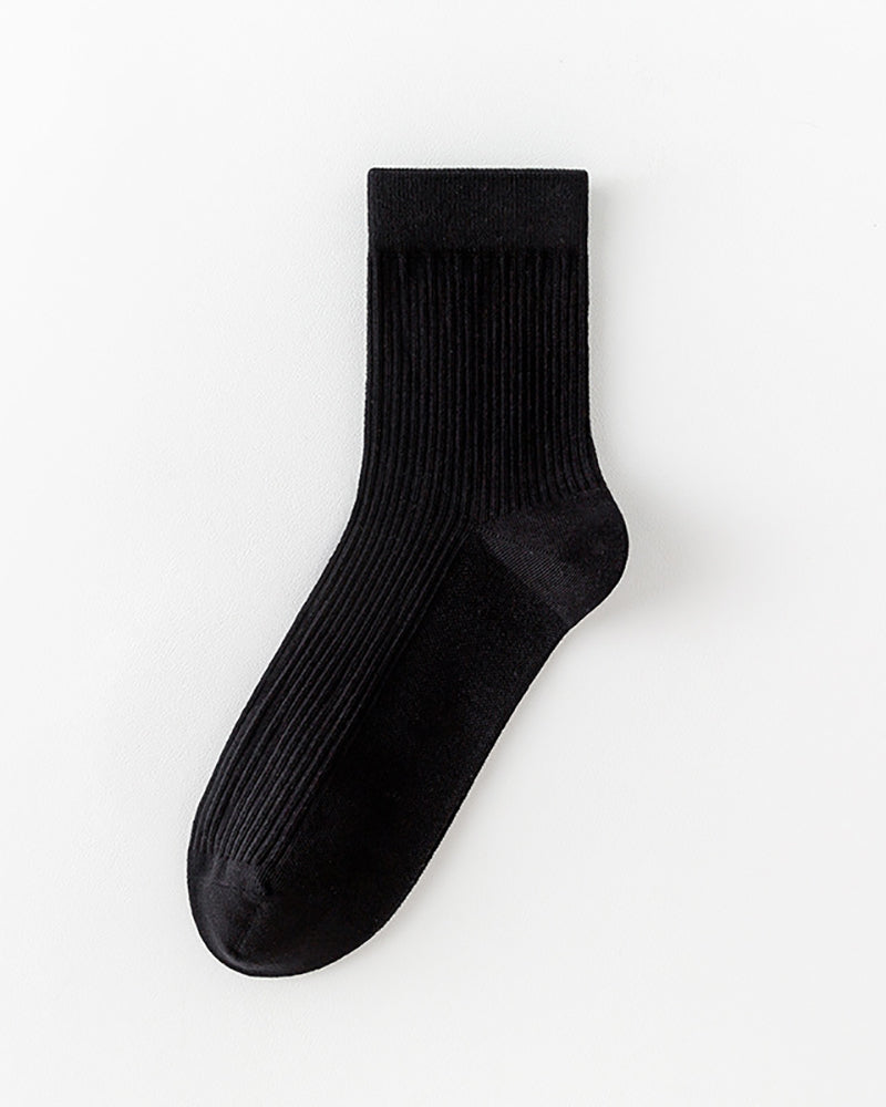 Solid Color Breathable Sports Socks