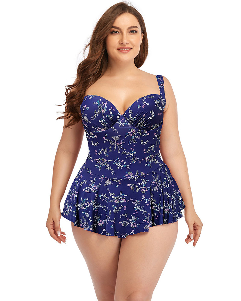 Women One Piece Plus Size Swimwear L-4XL