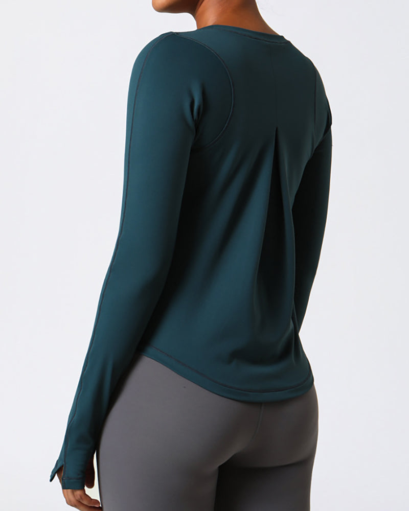 New Autumn Winter Yoga Long Sleeve Sports Top Women&