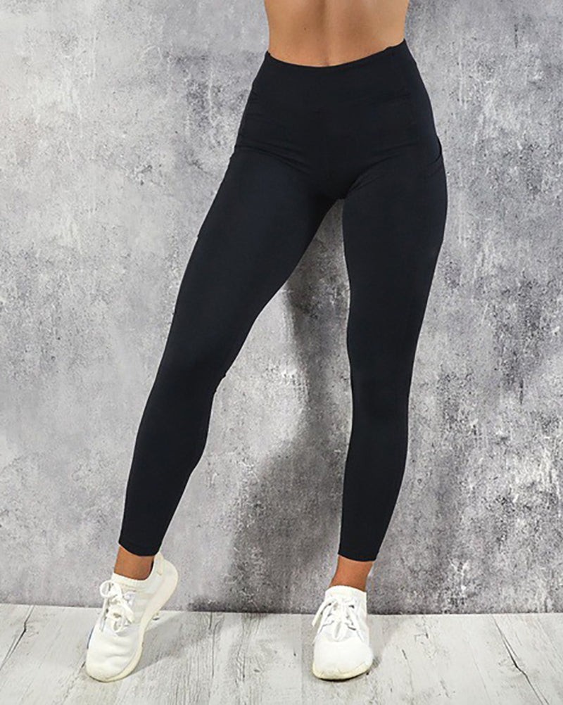 Wholesale Side Pocket Sports Women Pants S-3XL