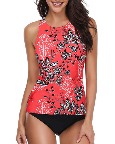 Women Split Print Bikini Two-piece Swimsuit