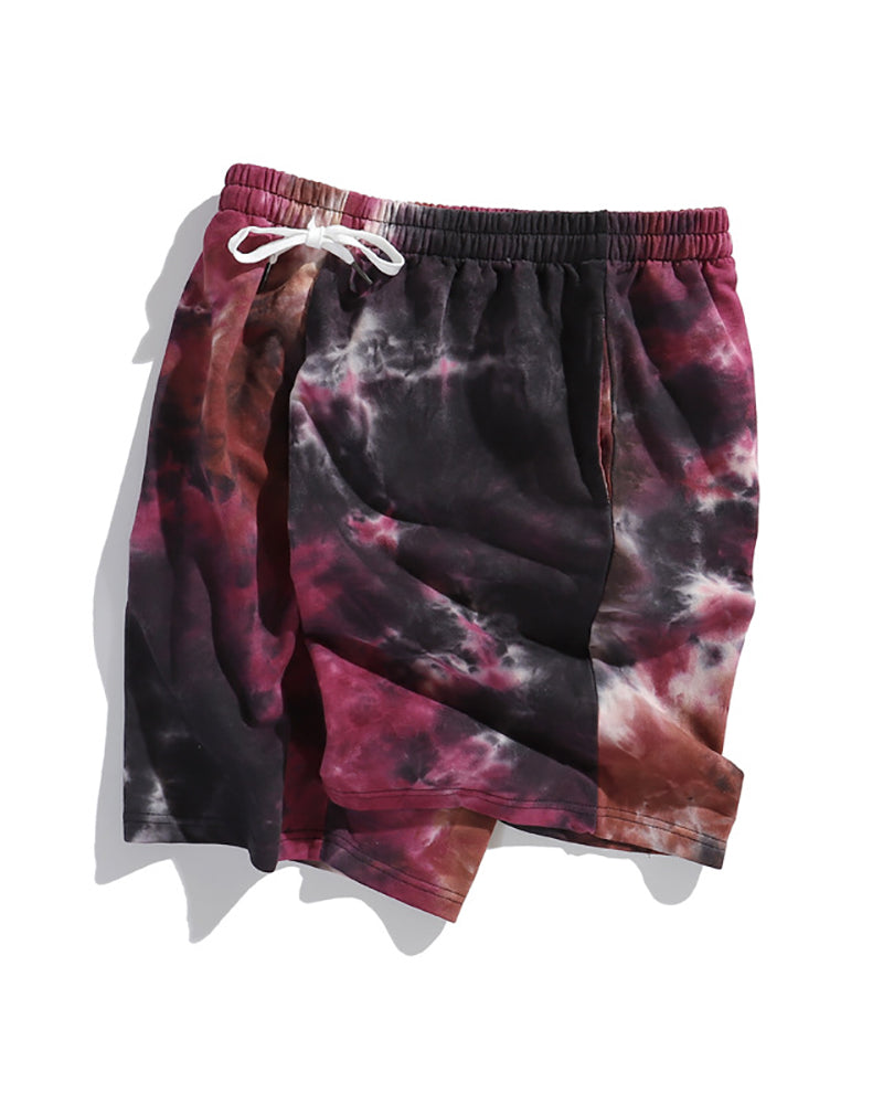 Men Tie Dye Sporty Short Pants M-2XL