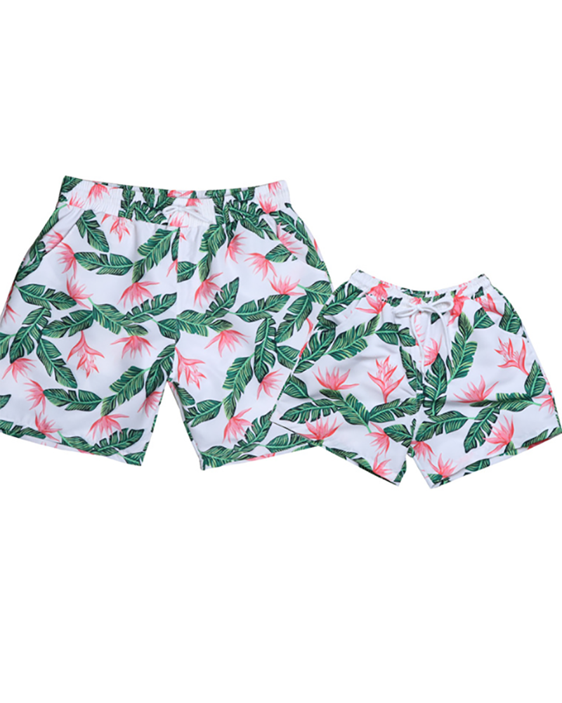 Dad&Son Printed Swim Beach Short Summer Short