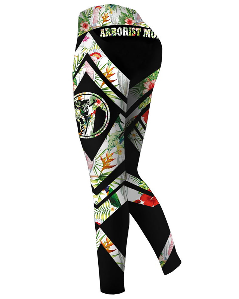 Women Casual Yoga Sport Pants Skull Rose Print 3D Trousers Leggings