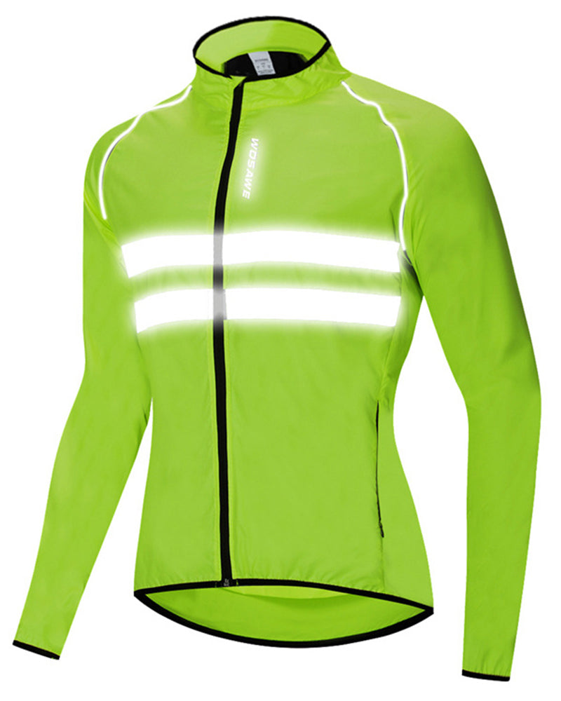 Ultralight Windproof Cycling Jackets Hooded Men Riding Clothing Bike longsleeve Jerseys Reflective Wind Coat