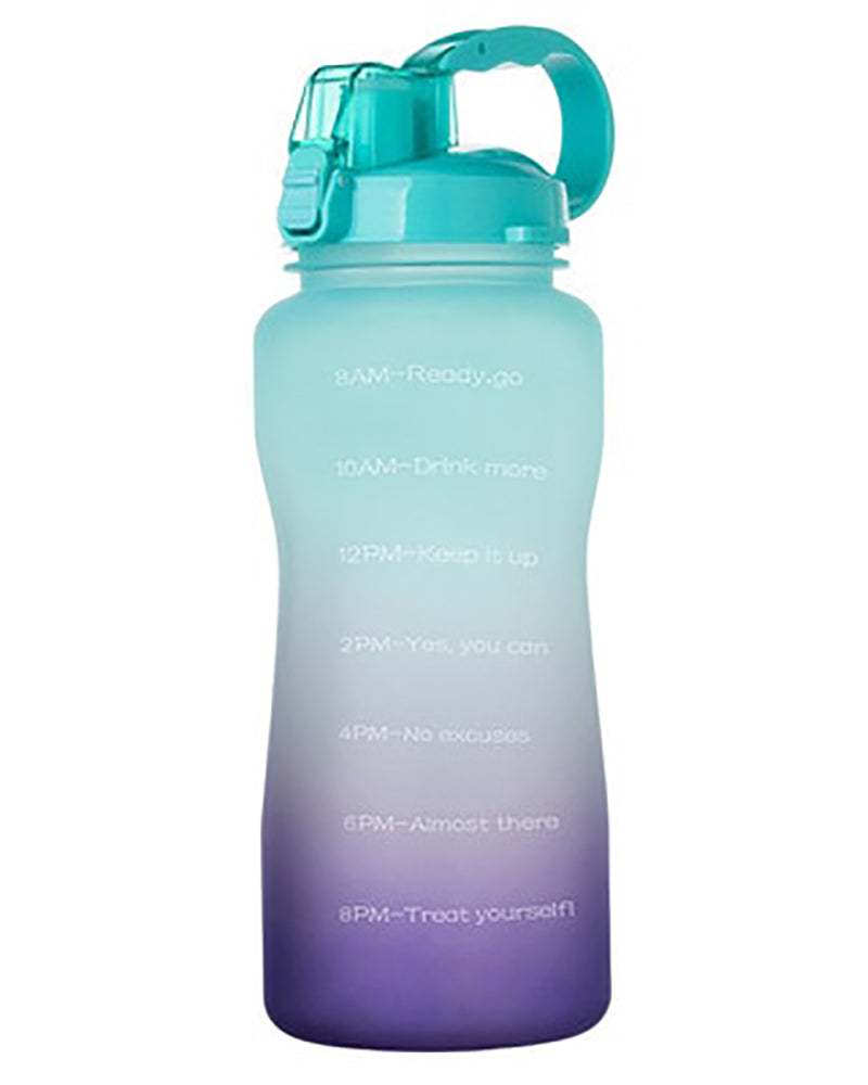 Water Bottle 128OZ 64OZ 3.8L 2L with Unique Timeline Measurements Goal BPA Free Sports Portable Gym Jug Water Bottle with Straw