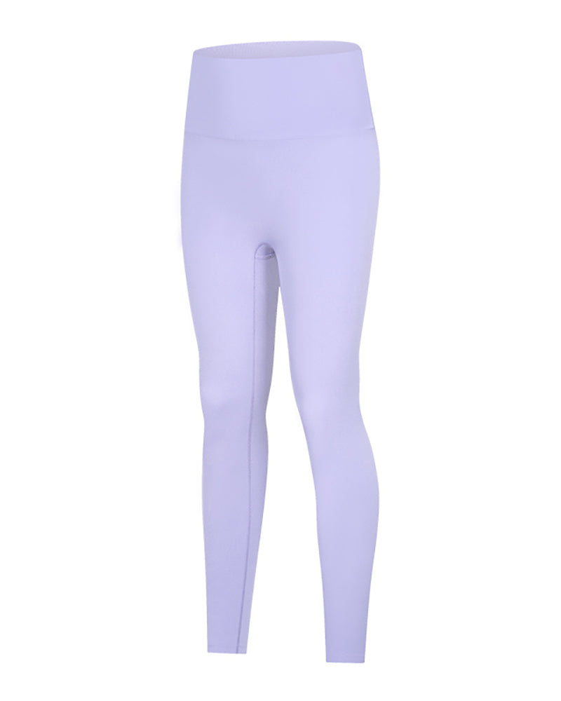 Free Size High Waist Sports Pants White Gray Blue Brown Purple Blue