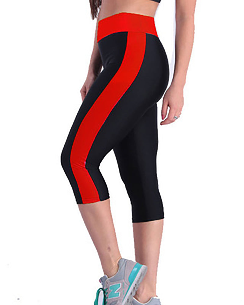 New Tight High Waist Side Pockets Splicing Yoga Pants Running Sports Fitness Leggings S-5XL