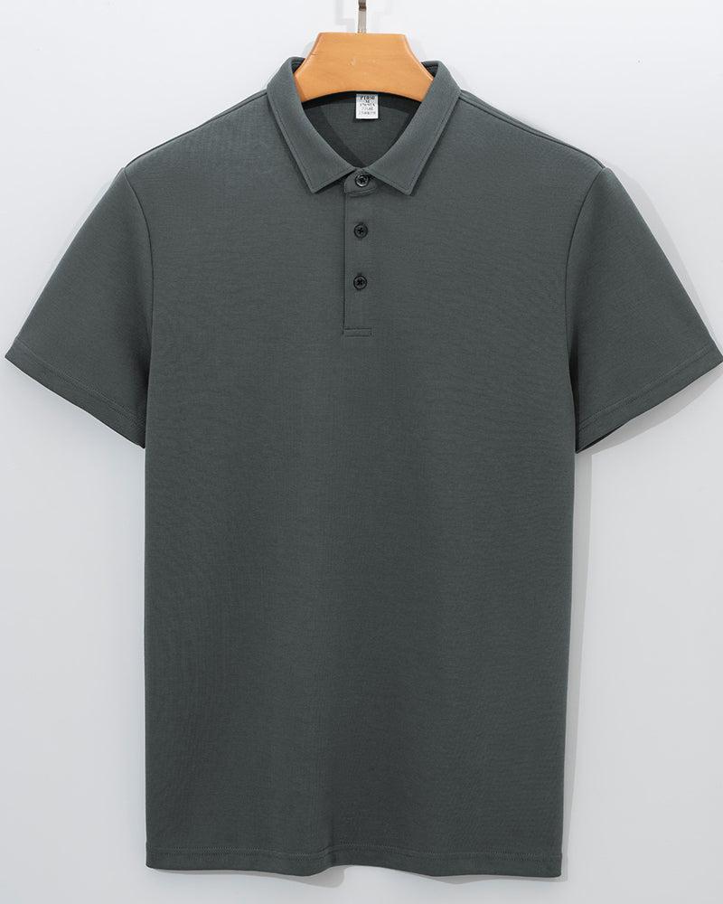 230g Cotton Polo Neck Short Sleeve Business Men&