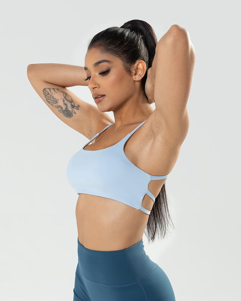 Women Solid Color Backless Yoga Sports Bra Beige Deep Gray Blue Brown Black S-XL