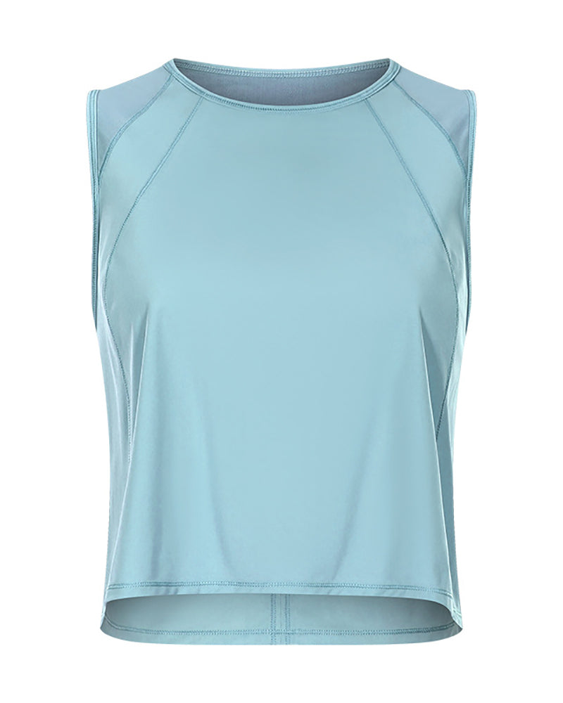 Women Hollow Out Back Qucik Dry Causal Sports Vest 4-12