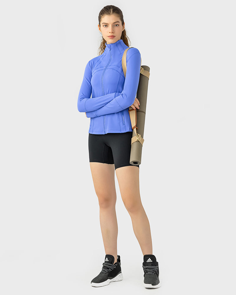 Lulu Feeling Autumn Slim Long Sleeve Outdoor Running Coat 2-12