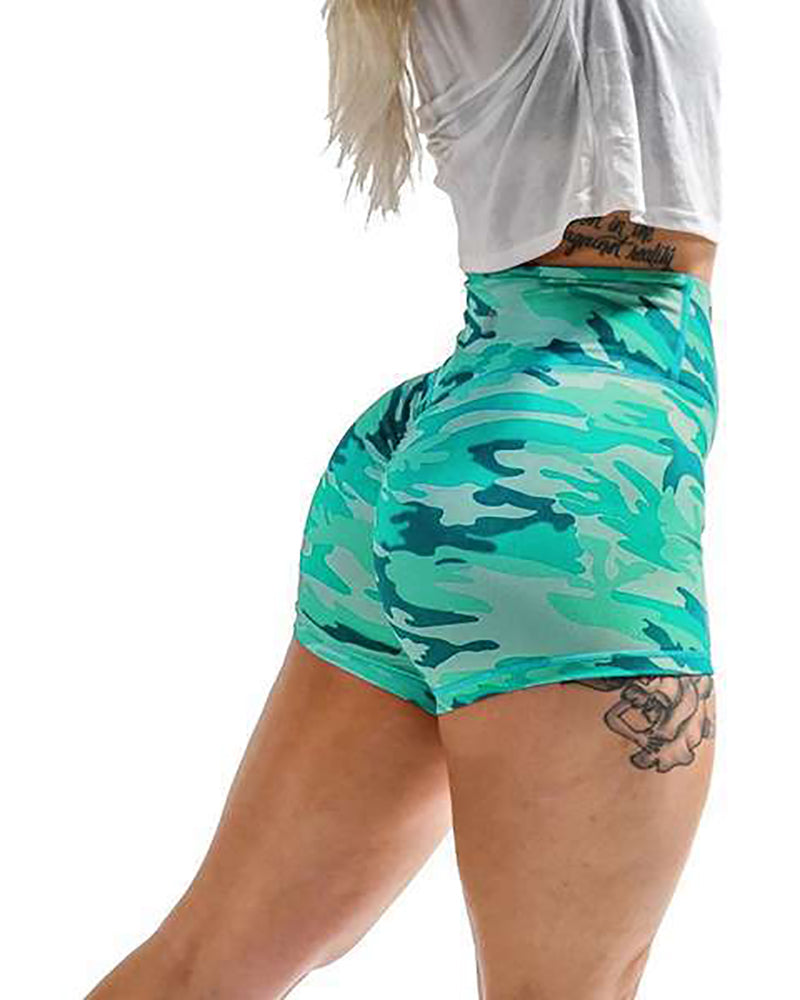 Wholesale Camo Printed Sports Shorts S-XL