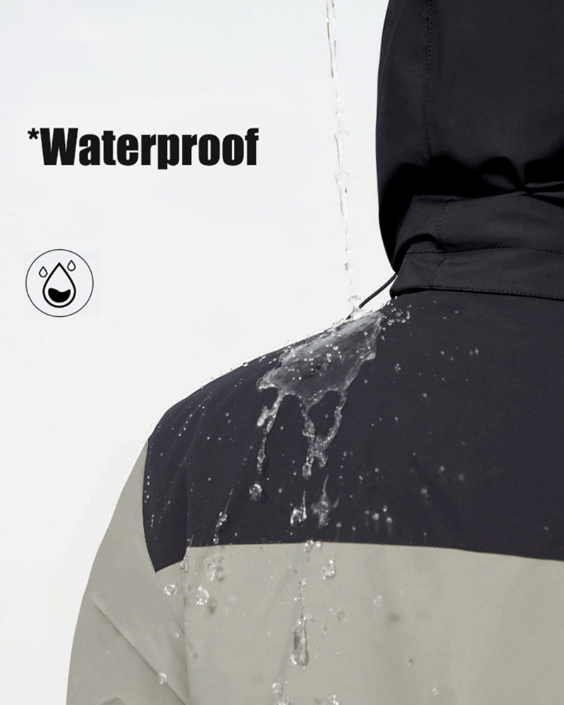 Detachable Two Piece Sets Windproof Waterproof  Inside Fleece Men&